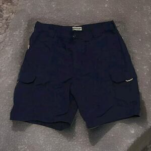 Wrangler MENS Performance Shorts Blue Size 38 Nylon Spandex Stretch